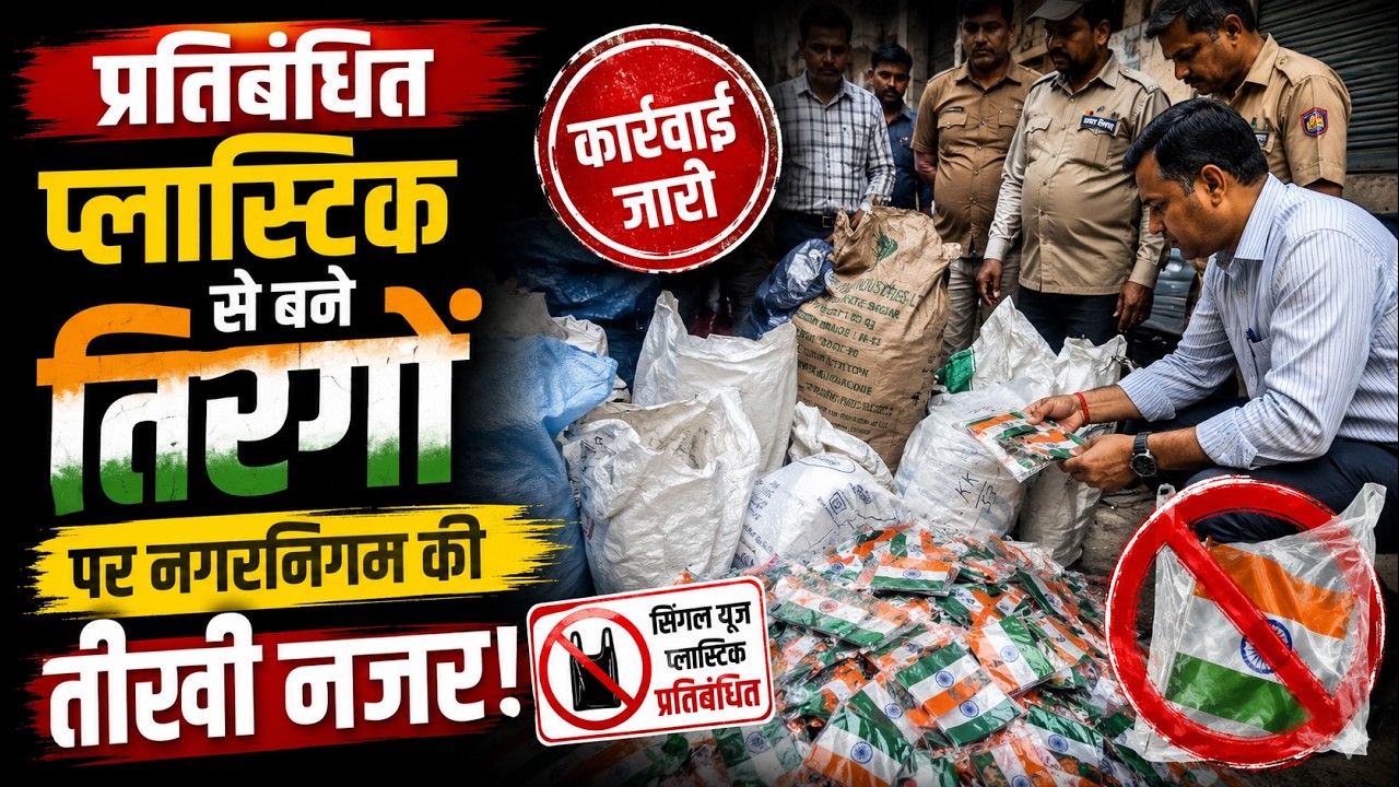 Plastic Tiranga Ban